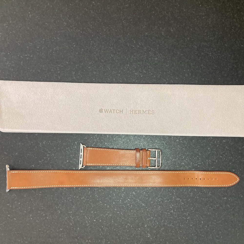 Apple Watch Hermés Fauve Double Tour 44mm Band